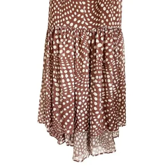 STAUD Florence Dress Clove Wavy Dot - Picture 7 of 8